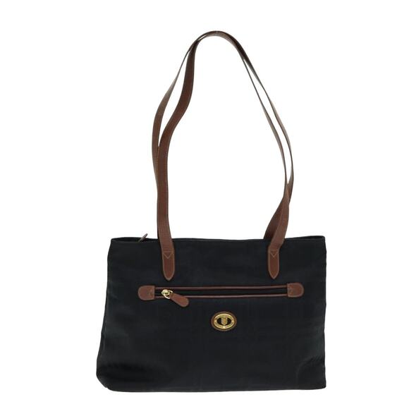 Burberry Nova Check Tote Bag Canvas Leather Black - Picture 1 of 16